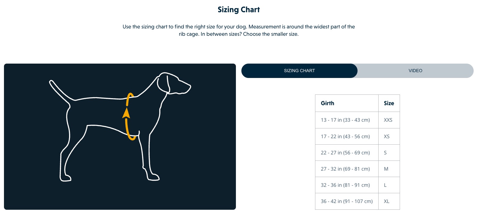 Grössentabelle_Ruffwear_Hundeweste