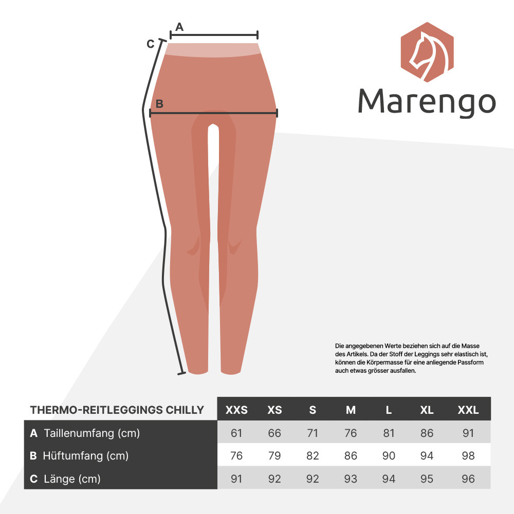 Marengo Grössentabelle Thermo-Reitleggings Chilly